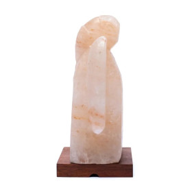 Lampe de sel Ange avec câble et LED -- ±22.5x15.5x10cm