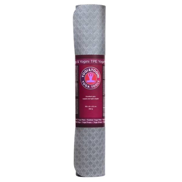 Yogi & Yogini Premium tapis de Yoga TPE anthracite -- 950 g