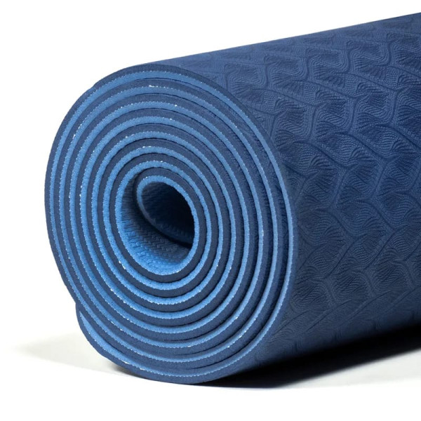 Yogi & Yogini Premium tapis de Yoga TPE bleu