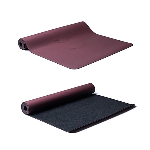 Yogi & Yogini Tapis de Yoga en PU phases lunaire aubergine -- ±2500g； ±183x61x0,3cm