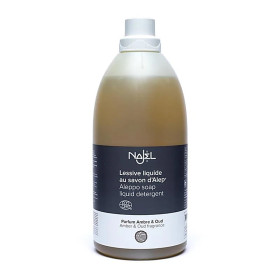 Najel Lessive liquide au savon d'Alep senteur ambre & oudh -- 2000 ml
