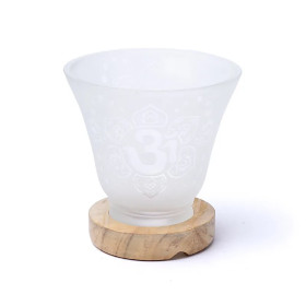 Lampe gemme OHM avec câble et LED -- 12x12cm