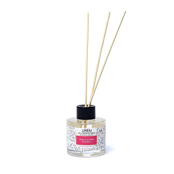 Diffuseur de parfum à roseaux Pétales de Rose -- 100ml