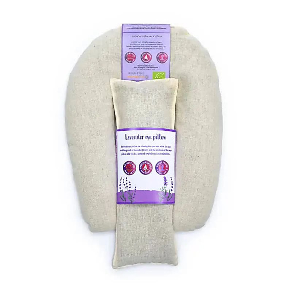 Coussins  yeux & cou Lavande Bio Naturel -- -- ±25x20x3cm； ±580g