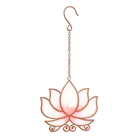 Suspension de fenêtre lotus rose -- ±25cm