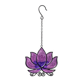 Suspension de fenêtre lotus violet -- ±25cm