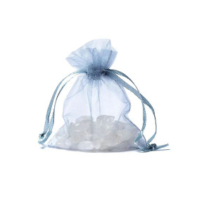 Sac cadeau en organza gris XS -- 7x9cm