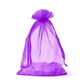 Sac cadeau en organza violet S -- 10x15cm