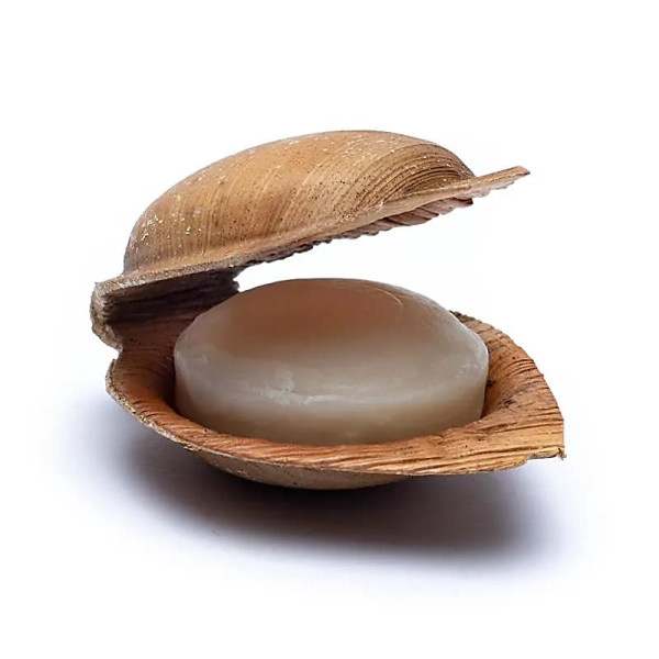 Holy Lama Savon en feuille de palmier à la Rose -- 100 g