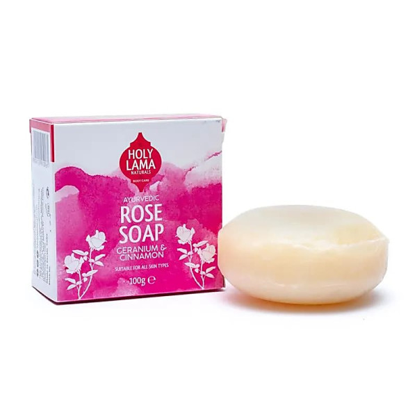 Holy Lama Savon à la Rose -- 100 g