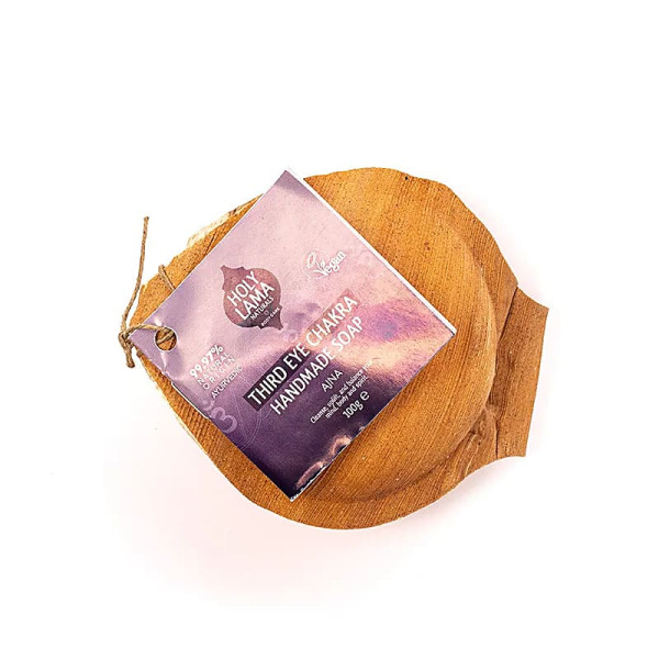 Savon Holy Lama en feuille de palmier Chakra du troisième oeil -- 100g