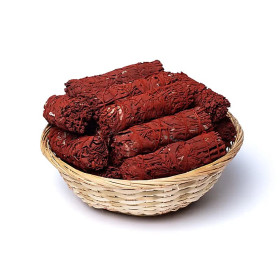 Smudge de Sauge Blanche & sang-de-dragon S par 24 dans un panier -- ± 10cm； ±25-35g