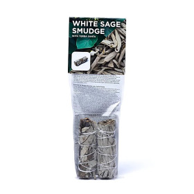 Sauge blanche smudge à la yerba santa S lot de 2 -- ±11x3,5 cm； ±30-40g