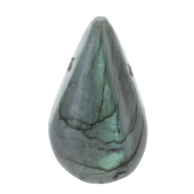 Pendentif Goutte Pierre Percée - Labradorite