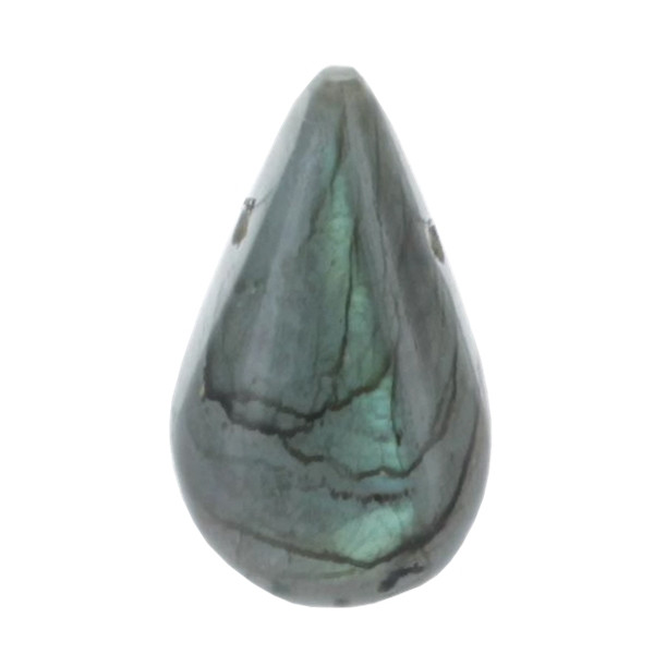Pendentif Goutte Pierre Percée - Labradorite