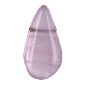 Pendentif Goutte Pierre Percée - Quartz Rose