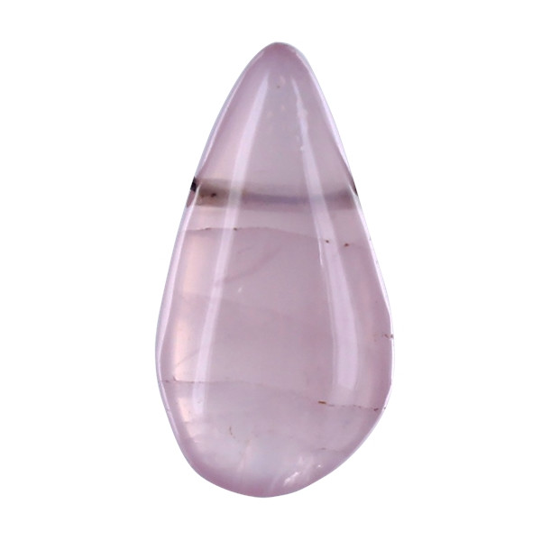 Pendentif Goutte Pierre Percée - Quartz Rose