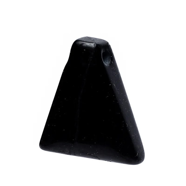 Pendentif Shungite polie -- ±3 cm； ±7g