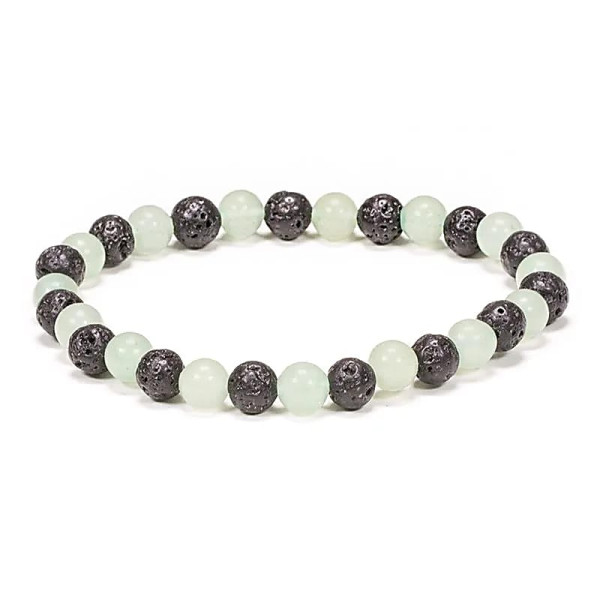 Bracelet en pierre de lave/Aventurine -- ±0.6cm