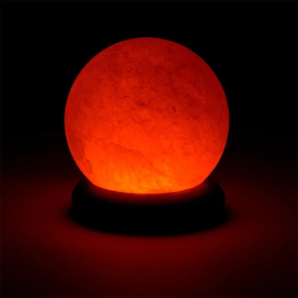 Mini lampe sel sphère orange USB  LED -- 450 g； 9 cm