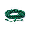 Mala aspect malachite (synthétique) 108 perles -- 0,8 cm