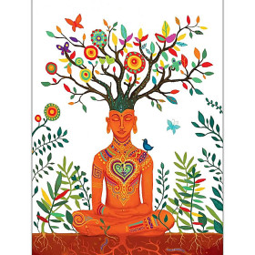 Bloc notes Arbre de Vie -- 12,5x9,5cm