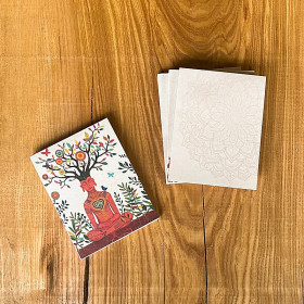 Bloc notes Arbre de Vie -- 12,5x9,5cm