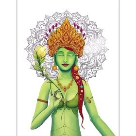 Bloc notes Tara Verte -- 12,5x9,5cm