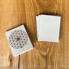 Bloc notes Fleur de Vie -- 12,5x9,5cm