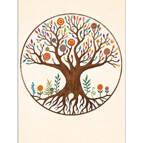 Bloc-notes Arbre de vie Mandala -- 12,5x9,5cm