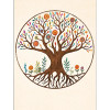 Bloc-notes Arbre de vie Mandala -- 12,5x9,5cm