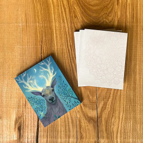 Bloc-notes Cerf -- 12,5x9,5cm