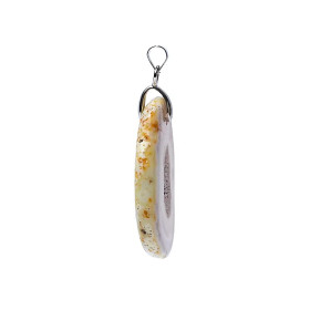 Pendentif en agate avec cristaux -- ±3 cm