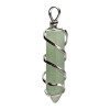 Pendentif pointe d’aventurine verte -- ±4 cm
