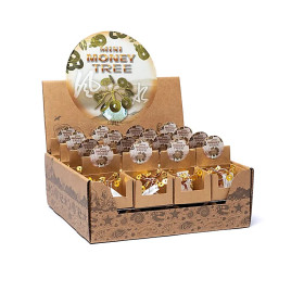 Mini présentoir d'arbre à monnaie avec 32 pièces - ± 4,5 cm ； ± 20g