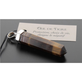 Pendentif Oeil de Tigre Forme pointe