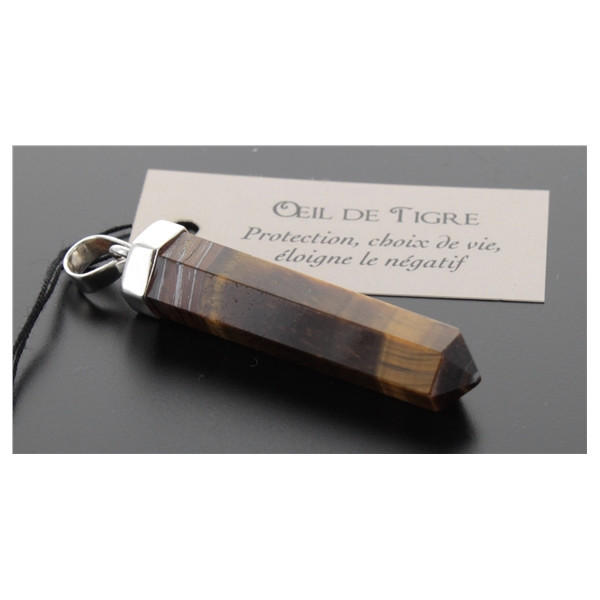 Pendentif Oeil de Tigre Forme pointe