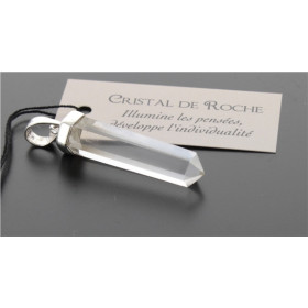Pendentif Cristal de Roche Forme pointe