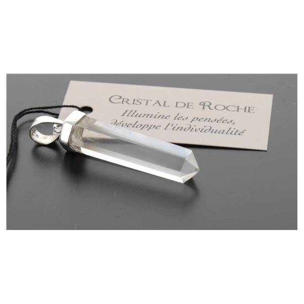 Pendentif Cristal de Roche Forme pointe
