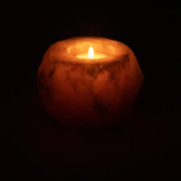 Bougeoir en cristal de sel -- 800-1200gr