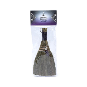 Balai de sorcière Déesse violet -- 22x10cm