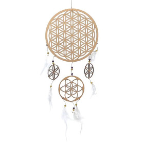Attrape-rêves Fleur de Vie -- ± 54x21
