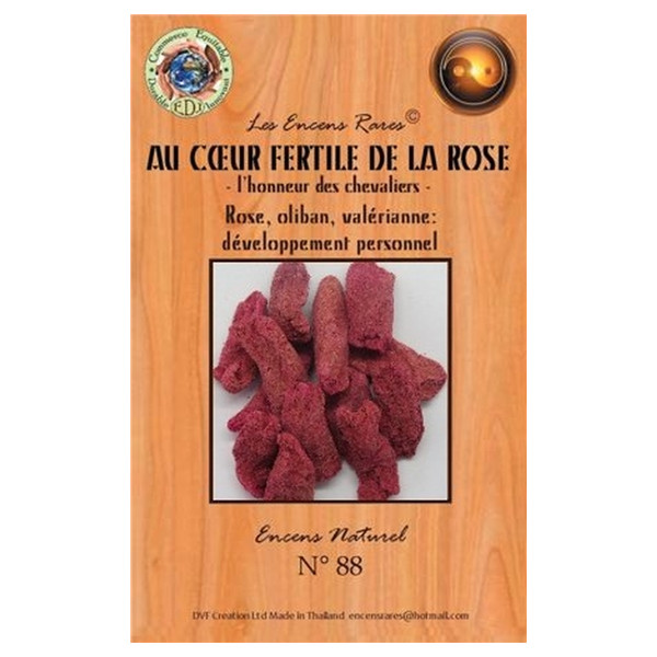 Encens Au cur fertile de la rose 25 g
