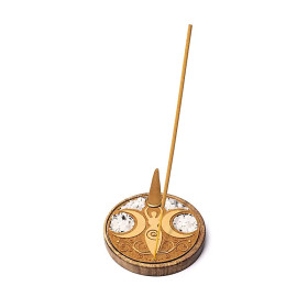 Brûle-encens bâtons et cônes déesse de la lune pierre de lune -- 10cm