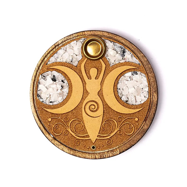 Brûle-encens bâtons et cônes déesse de la lune pierre de lune -- 10cm