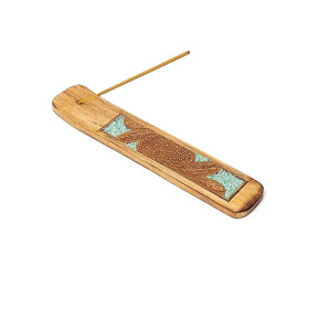 Porte-encens attrape-rêves amazonite -- ±15,5x5cm