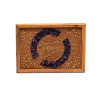 Boîte à tarot ou à bijoux mains guérisseuses améthyste -- 18x12.5x5.5cm