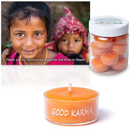 Bougies chauffe-plat à la stéarine Good Karma -- 4x2 cm