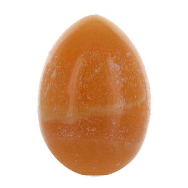 Oeuf Calcite Orange - Pièce de 7 à 9 cm