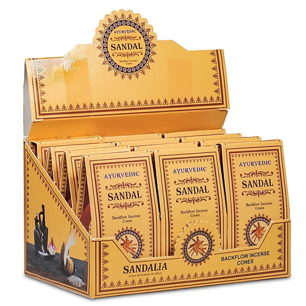 Cônes déncens à refoulement Ayurvedique Santal -- 30 g